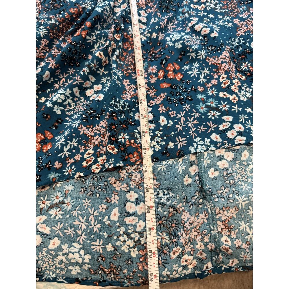 Tinsel 3X Boho Floral Empire Line Maxi Dress Hi/Low Hem Cottagecore Garden Fairy - Picture 8 of 9